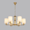 Миниатюра фото подвесная люстра lumion eclate 8412/6 латунь | 220svet.ru